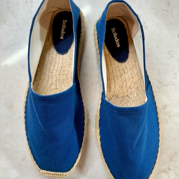 SOLUDOS, MENS ORIGINAL ESPADRILLE IN FRENCH BLUE CANVAS. SIZE 11 1/2 main image 9